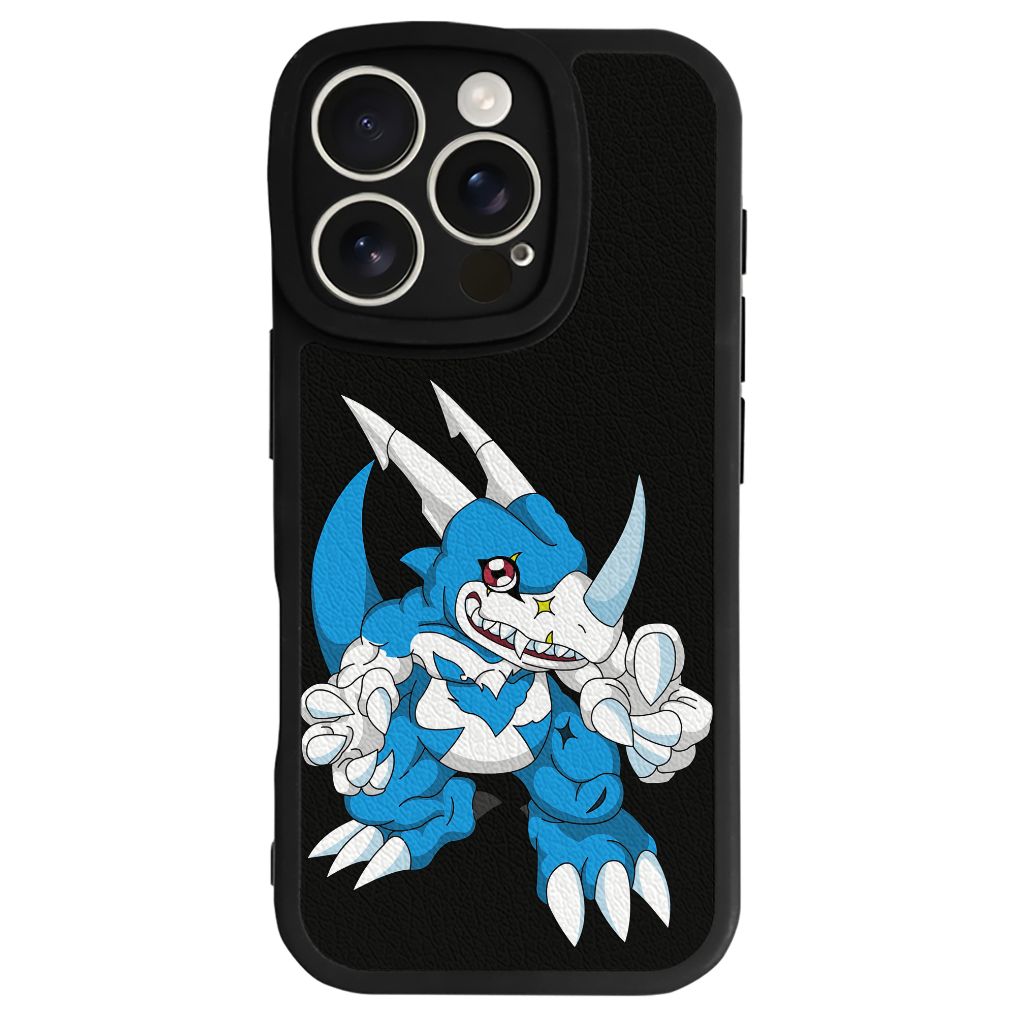 （画像用） Digimon デジタルモンスター/デジモン 【iPhone 16シリーズ対応】シリコンスマホケース（レザー調） 材質：シリコン